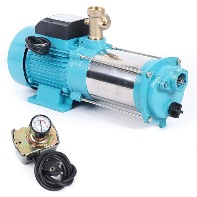 Senderpick - 1300W Kreiselpumpe Gartenpumpe Jetpumpe Wasserpumpe mit Druckschalter 9.8 bar Hauswasserwerk Druckschalter 4000L/H Hochleistung