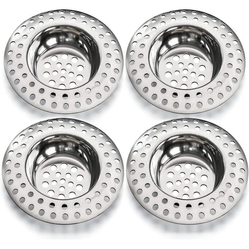 14 g Spülbecken-Sieb, 4er-Pack für alle Abflüsse, Küchenspülen-Sieb, Spülbecken-Sieb, Spülbecken-Sieb, Küchenspülen-Sieb