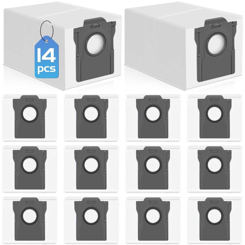 14 Staubbeutel für Dreame L10s Ultra Gen 2 / X50 /X40 Ultra Complete /L40S /L10s Pro Ultra Heat/ L40/ L50 Pro Ultra/Mova E30 Ultra / P50 Ultra / V50