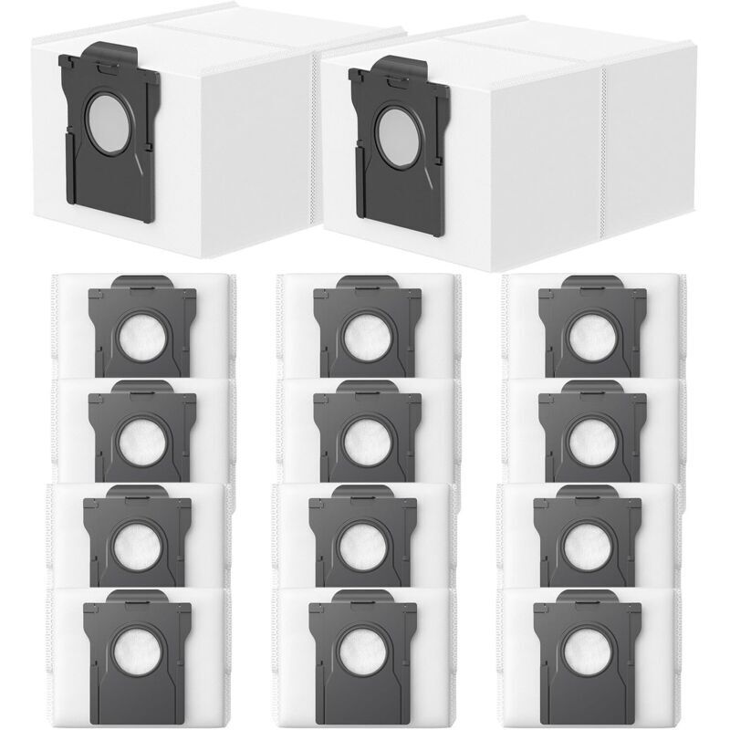 14 Staubbeutel für Dreame L20/X30/X40/X50 Ultra Complete, L10s/L10/L40s/L10s Pro/L40/L50/Aqua10 Ultra Staubsauger und Mova E30/V50/E40/P50/P50s/Z60