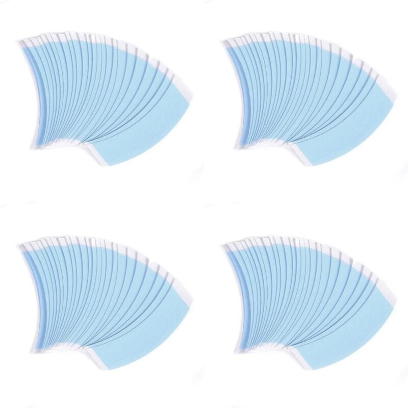 144 Teile/Los Perücken Klebe Streifen Feste Haar Verlängerung Doppel Klebeband Wasserdicht und Schweiß für Toupet Spitzen Perücken Film