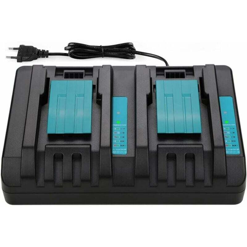 14,4 V 18 V 4 A Dual Port Ladegerät für Makita DC18RD Makita 18 V Li-Ion BL1850 BL1850B BL1840 BL1840B BL1830 BL1415 BL1430 BL1440 Schnellladegerät