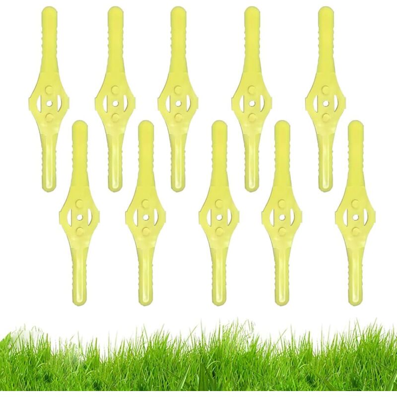 15 cm lange Kunststoff-Ersatzmesser für Rasentrimmer, Kunststoffmesser für Rasentrimmer, Rasentrimmer-Zubehör, Kunststoffmesser für Rasenmäher mit