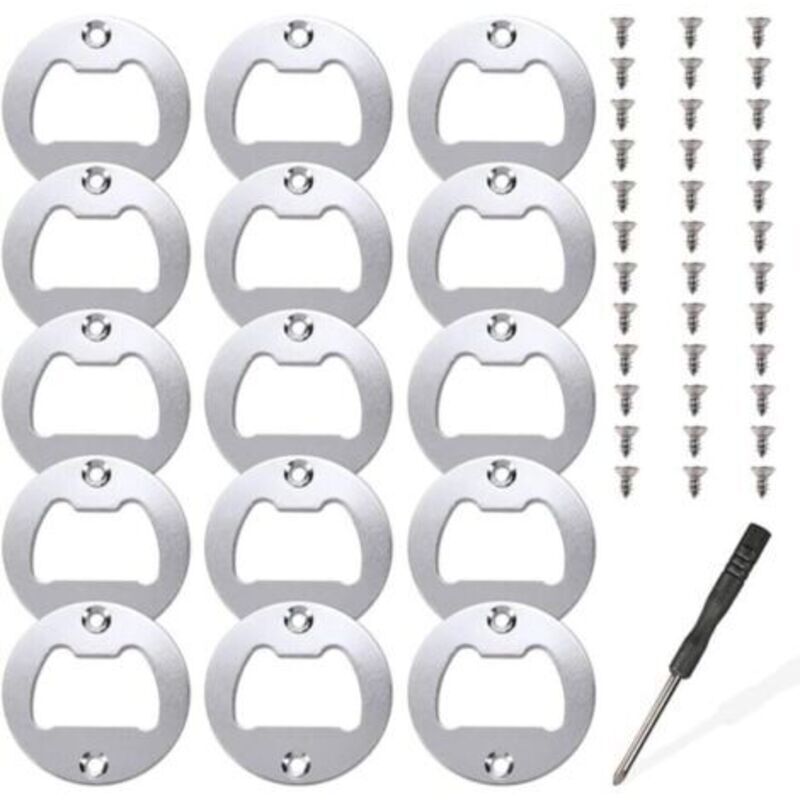 15 Flaschenöffner-Einsätze, Metall-Flaschenöffner-Einsatz-Teileset, Harzgussformen, Harz-Flaschenöffner, DIY-Zubehör