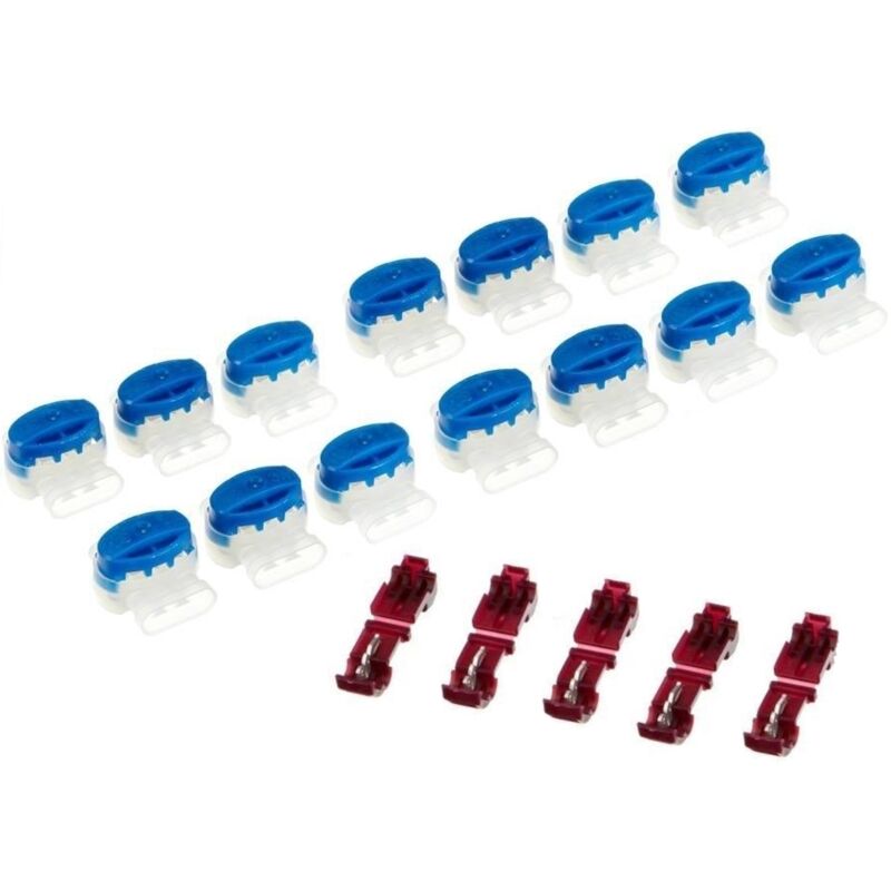 15 Kabel Verbinder + 5 Anschlussklemmen kompatibel für Gardena Mähroboter Kabelverbinder in der wiederverschließbaren Box - Original 3M