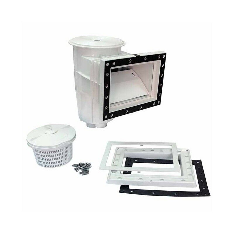 Astralpool - Skimmer mit 15 Litern Fassungsvermögen und Standardanschluss für Pools mit Liner und Fertigpools. (Kreisförmige Abdeckung)