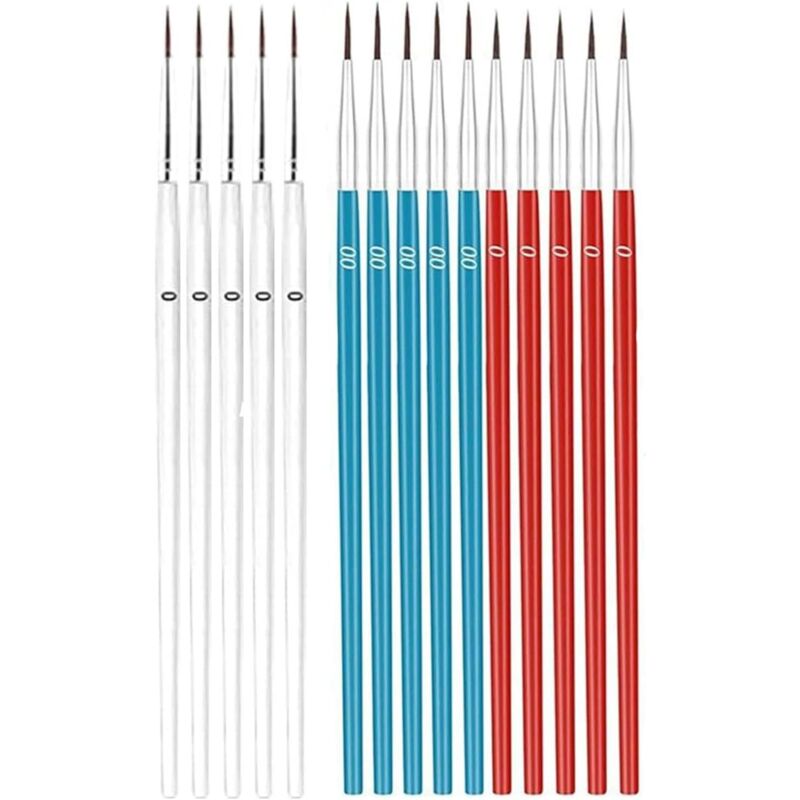 Bluedeer - 15 Stück Künstlerpinsel Set, Für Malen Nach Zahlen, Professionelle Miniaturpinsel Für Acryl Aquarell Und Öl, Ideal Für Erwachsene Und