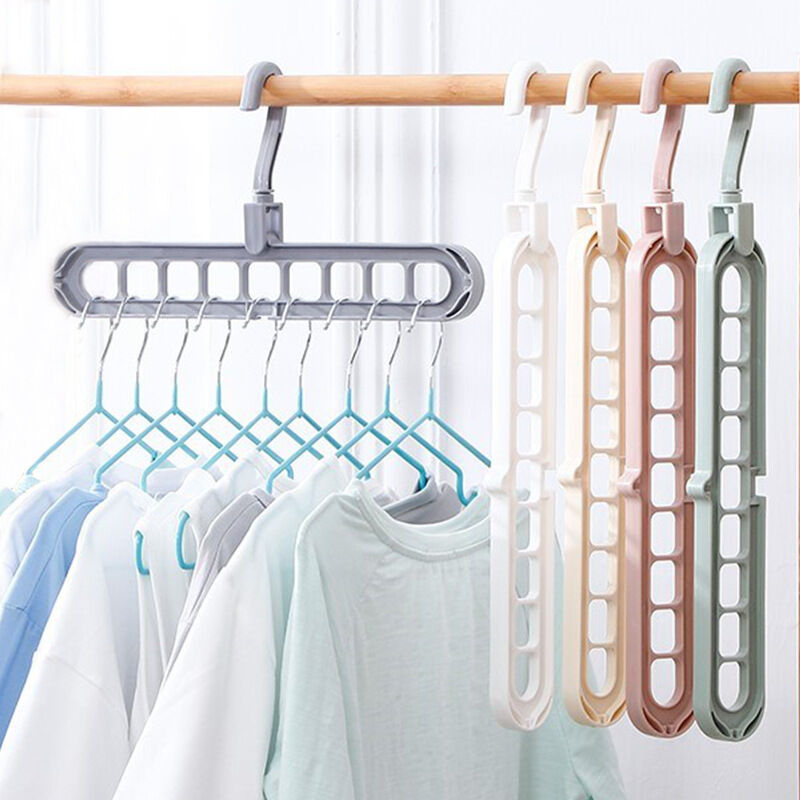 15 Stück Magic Hangers, faltbare Kleiderbügel in Premiumqualität, multifunktionale, platzsparende Kleiderbügel zum Aufbewahren und Trocknen von