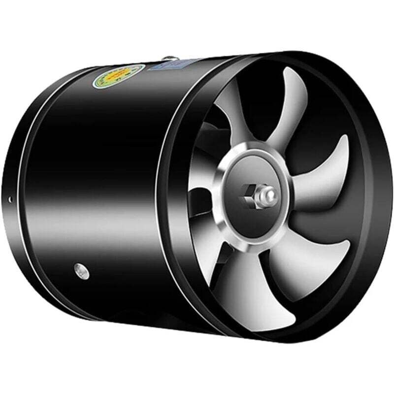 150-mm-Abluftventilator, 140 m³/h Kanalventilator, industrielle Metall-Luftbelüftung, Wandmontage für Badezimmer, Keller, Garage, Growzelt