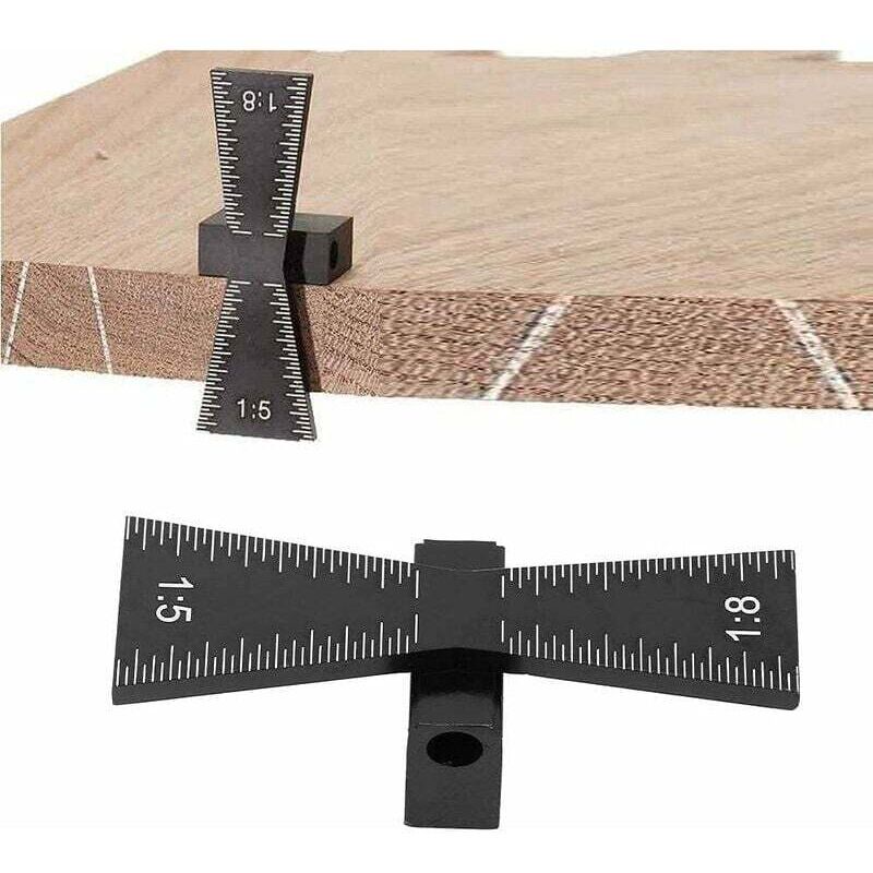 Plantilla de cola de milano de aleación de aluminio 1:5:8, calibre de martillo para cola de milano, guía de marcado de cola de milano, plantilla para