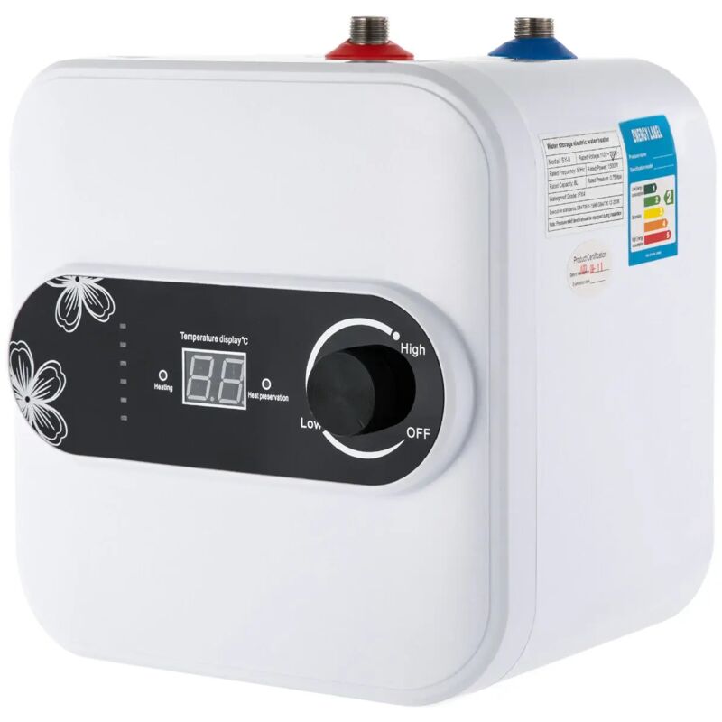 1.5kw Elektrischer Klein Durchlauferhitzer Elektronisch Warmwasserspeicher Warmwasserbereiter 220V Küch 149 ℉ /2.11gal