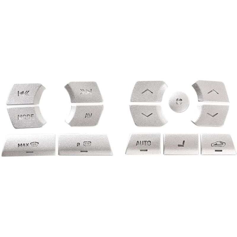 Tlily - 15Pcs Auto Zentrale Steuerung Multimedia Taste Abdeckung Aufkleber Klimaanlage Trim für xf 2012-2015