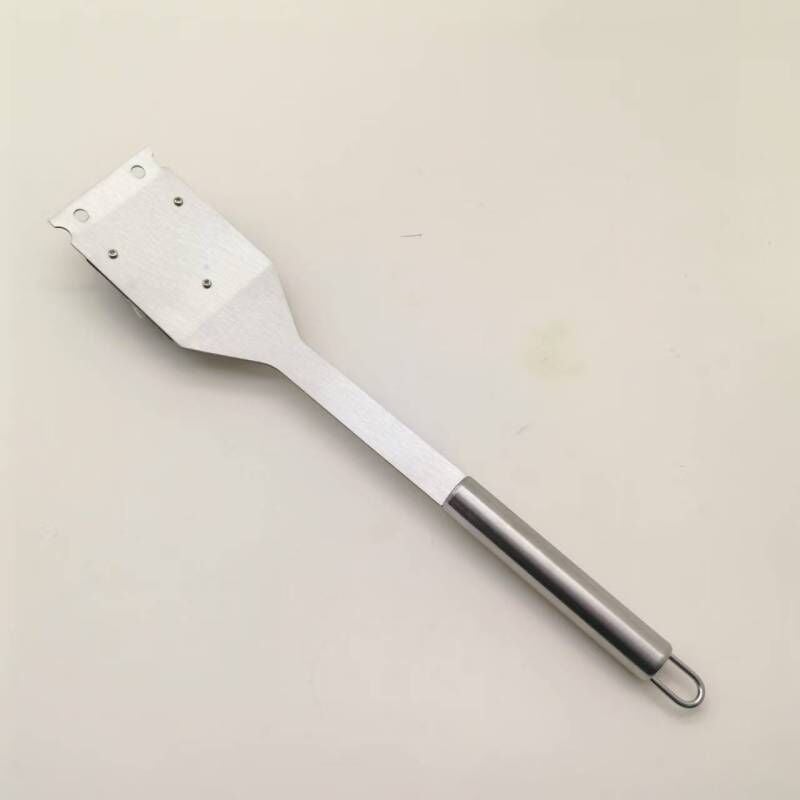16-5 Zoll Edelstahl-Grillreinigungsbürste und -Schaber mit langem Griff, Küchenzubehör, Outdoor-Grillbürste