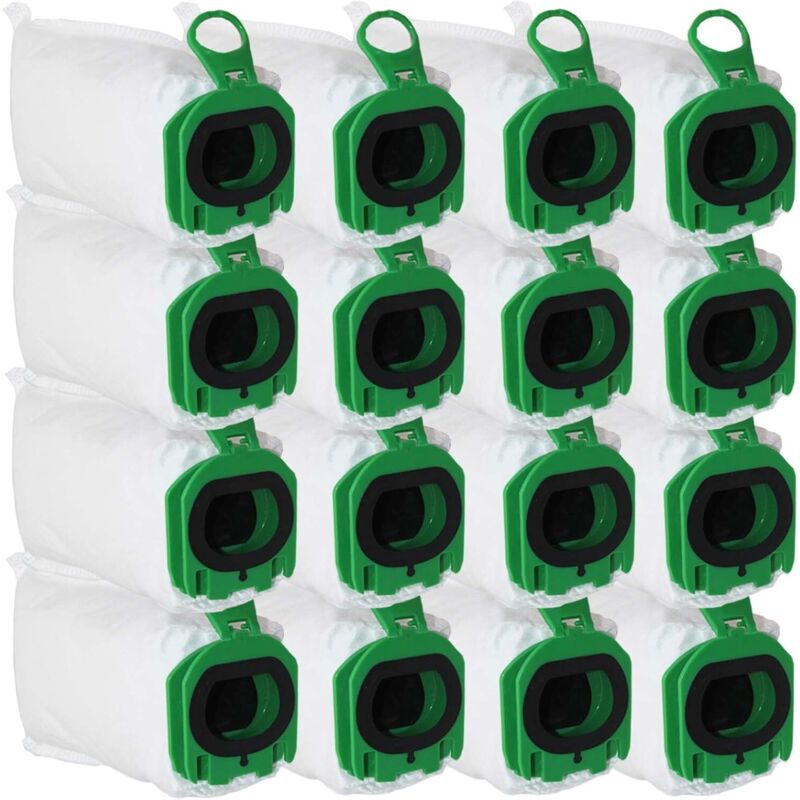 16 Sacs d'Aspirateur für Vorwerk Kobold VB100 VB 100, Sac À Poussière von Rechange für Vorwerk Kobold FP100 FP 100 Aspirateur