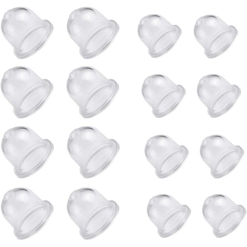 16-teiliges Primerpumpen-Set für Benzin, Diesel und Vergaseröl, transparente Primerpumpen, Freischneider und 19/22-mm-Benzinrasenmäher