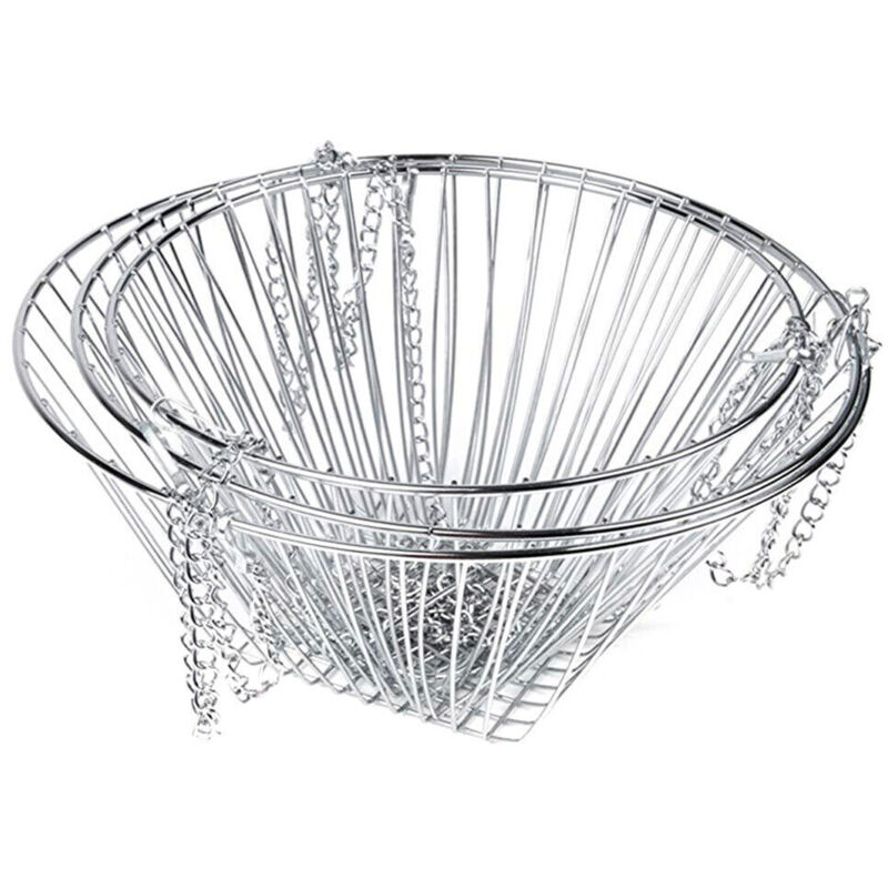 3 Ebenen Gemüseregal Früchtekorb Obsthängekorb Obst & Gemüse Aufbewahrung Körbe Weiß