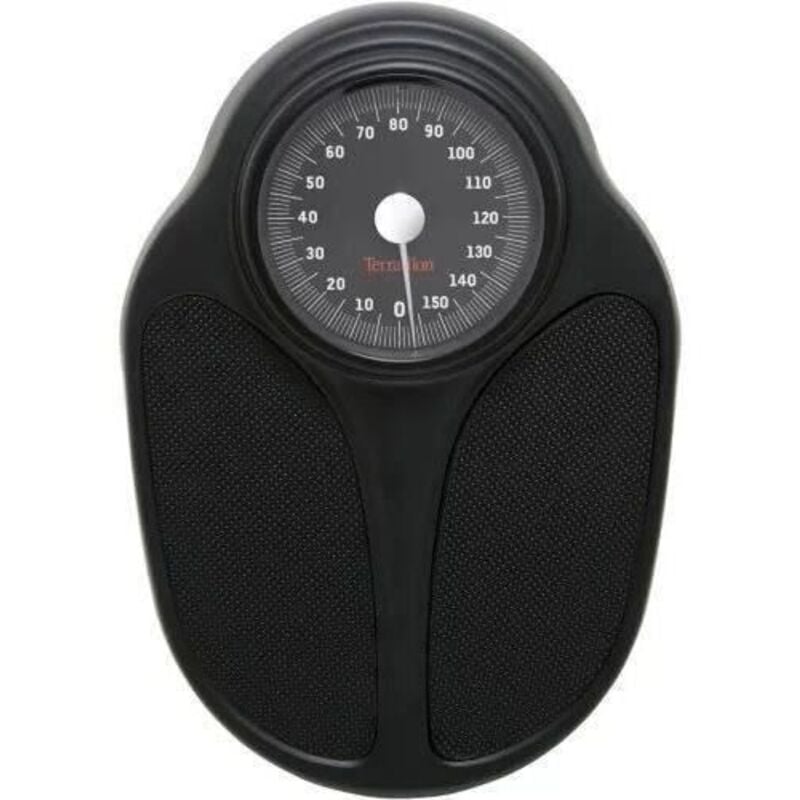 Terraillon - 160 kg / 500 g schwarze mechanische personenwaage 13016