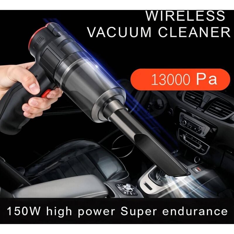 Handstaubsauger, 2 in 1 Auto-Akku-Staubsauger, kabelloser Handstaubsauger für Zuhause und Auto, Mini-Staubsauger mit doppeltem Verwendungszweck,