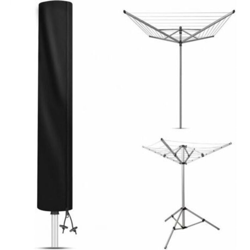 (160x15x15 cm) Regenschirmwäscheleinen-Abdeckung, Wäscheständerhülle, Abdeckung für Outdoor-Wäscheständer, wasserdichte Schutzhülle für