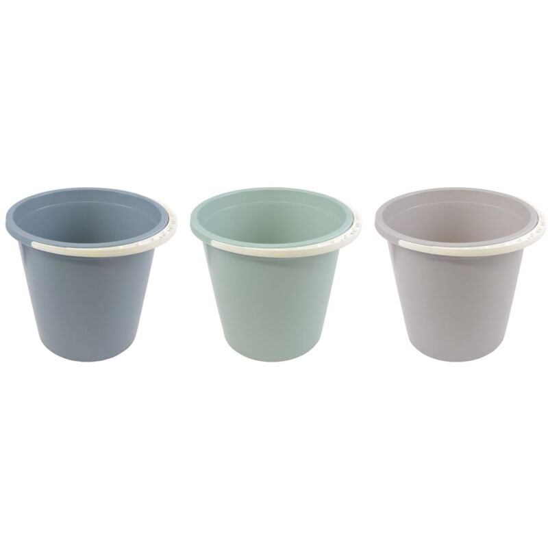 Buri - Eimer 5L Kunststoff Kübel Leer Haushalt Putzen Wasser Haushalt Universal Bad
