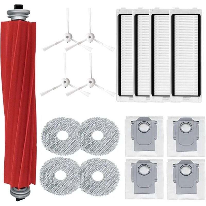 17-teiliges Ersatzteilset für den Roborock Q Revo Saugroboter (Modell Roborock P10), inklusive Hauptbürste, Reinigungstuch, Staubbeutel, HEPA-Filter