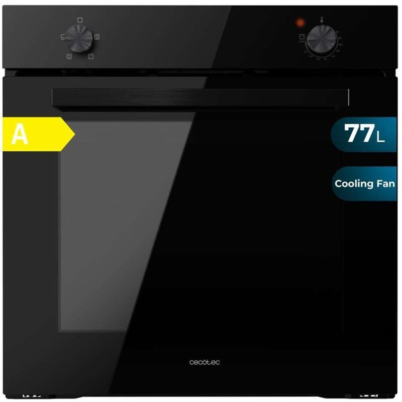 Cecotec Bolero Hexa C126000 Schwarz A 2800 W, 77 L of Fassungsvermögen, 4 Funktionen, Steam Assist, Steam EasyClean, Kühlgebläse, Dreifachglas,