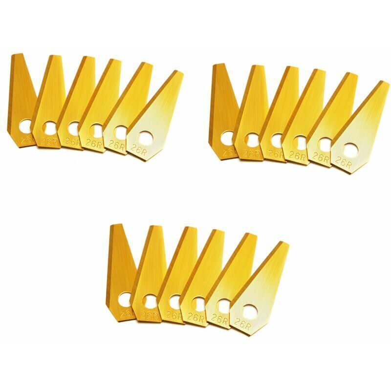 18 Titaniumklingen für Bosch Indego Mähroboter - Schermesser passend für alle Bosch Mähroboter, s400, s350, s500,,or