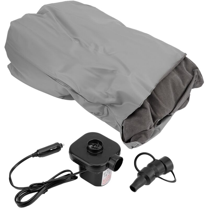 185 110 cm suv aufblasbare Matratze Reisen Camping Auto Luftbett Rücksitz (grau)