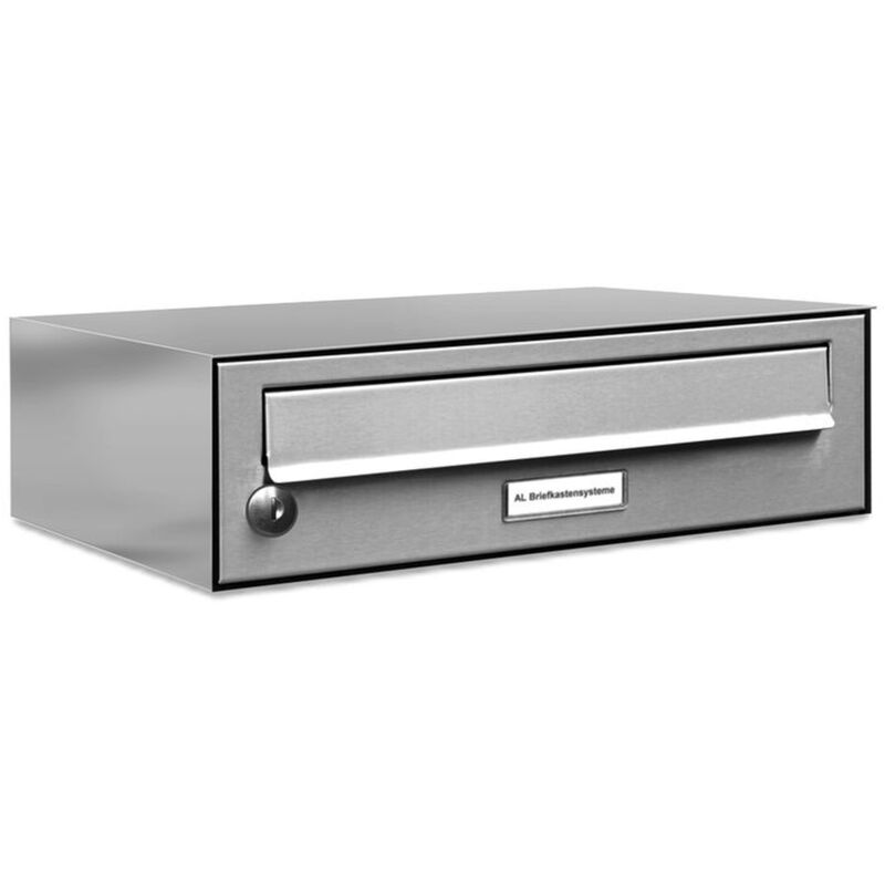 Al Briefkastensysteme - 1er V2A Edelstahl Wandbriefkasten Anlage 1 Fach Briefkasten Postkasten