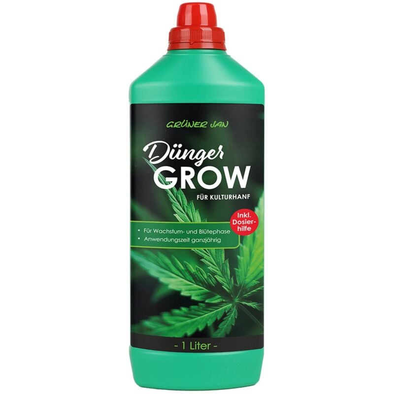 Buri - 1L Flüssigdünger grow für Kulturhanf Hanf Grünpflanzen Palmen Cannabis Dünger 1 Liter