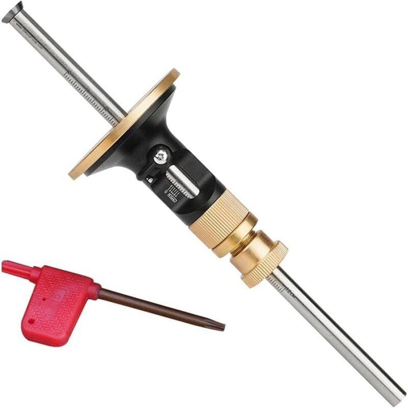 Gabrielle - 1pc Holz Markierung Messer Holzbearbeitung Werkzeug Rad Markierung Werkzeug Ritzen Werkzeug mit Feine Einstellung