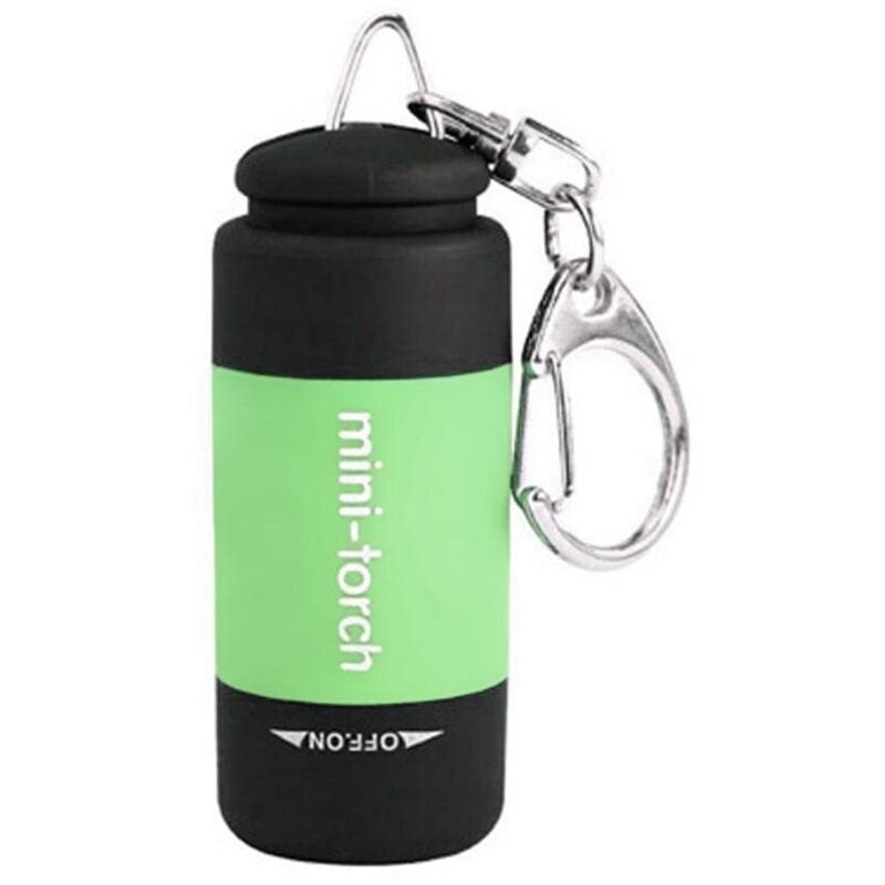 1pc Mini Schlüsselanhänger LED Taschenlampe USB aufladbare Taschenlampe Schlüsselanhänger Taschenlampe wasserdicht Schlüsselanhänger F6V9 Licht