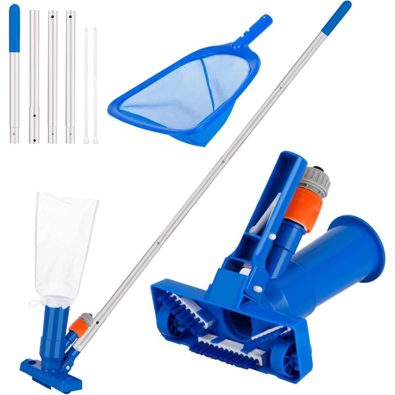 1pcs Swimming Pool Vacuum Cleaner, Portable Swimming Pool Jet Cleaner Vacuum, Swimming Pool Cleaning Kit, Suction Head with Bottom Brush, Detachable