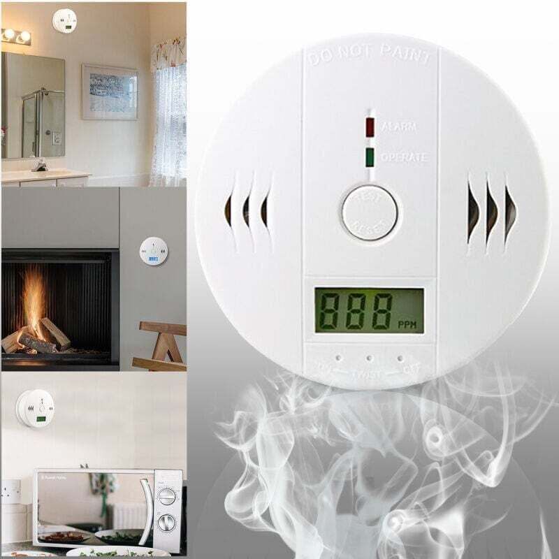 1x Kohlenmonoxid-Rauchmelder, XU, Rauchmelder, Kohlenmonoxid-Alarm - KZQ