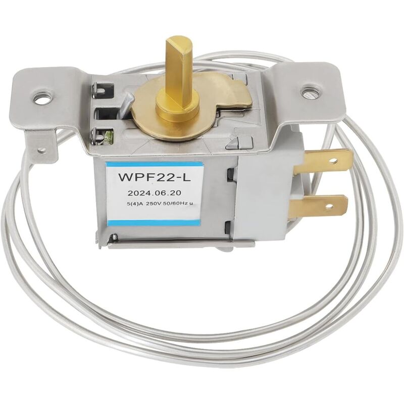 1x Kühlschrank-Gefrierschrank-Thermostat, Kalttemperaturregler, 220 V-250 V, 2-polige Anschlüsse, Kühlschrank-Gefrierschrank-Thermostat für Modell
