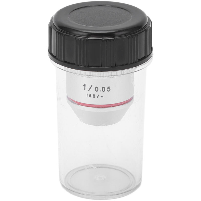 1x RMS 195 mm achromatisches Objektiv für biologische Mikroskope, achromatisches Objektiv mit Gewinde