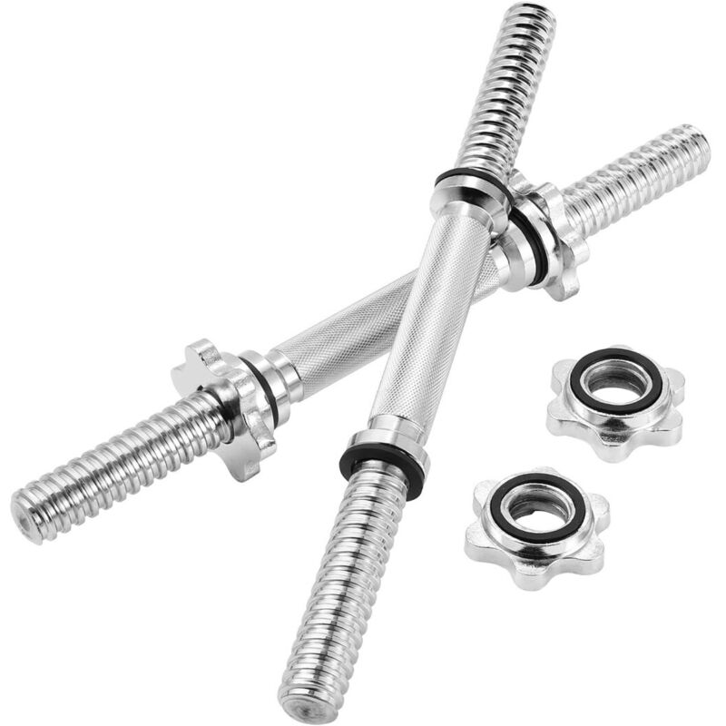 Trade Shop Traesio - Trade Shop - 2 30 cm Fäden -Hanteln für das Gewichtsheben Sporttraining Fitnessstudio -