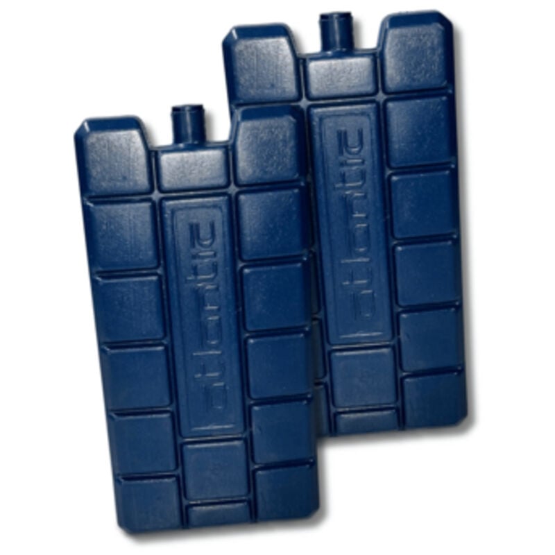 Atlantic - 2 Blöcke de Gefrierschrank blau de 200 ml - Kleine wiederverwendbare Kühlbox für Gefrierschrank, Camping, Reise, Picknick, Outdoor-Lunch,