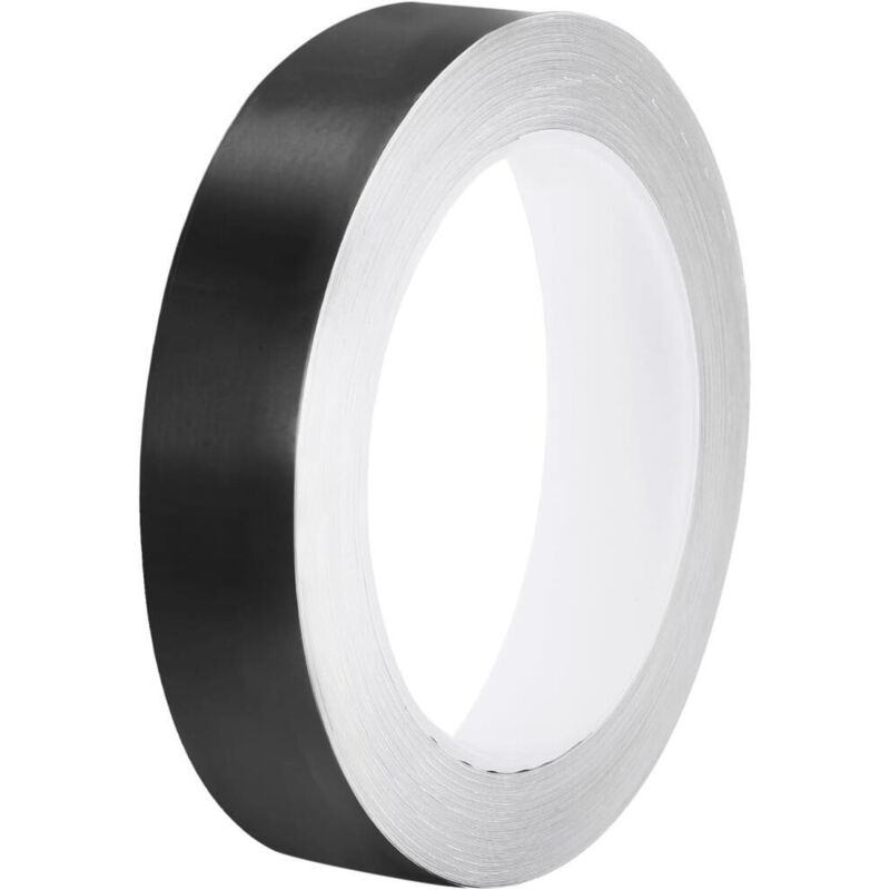 2 cm x 25 m Metallklebeband für Fliesen, ideal für Wände, Schränke, Badezimmer, Böden, Fliesen, Autos und Dekorationen, schwarz