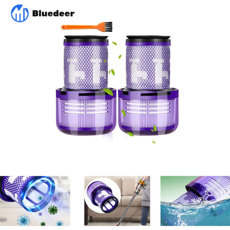 2 filtres Dyson v12, pour aspirateurs Dyson v12 Slim Absolute, accessoires de filtre HEPA lavables pour filtres Dyson v12, pièce de rechange pour