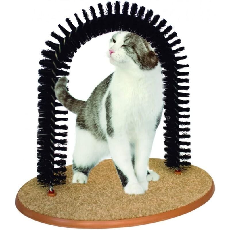 2-in-1-Kratzbaum und Kratzbaum – rutschfeste Basis, bogenförmiger Kratzbaum + 1 Beutel Katzenminze