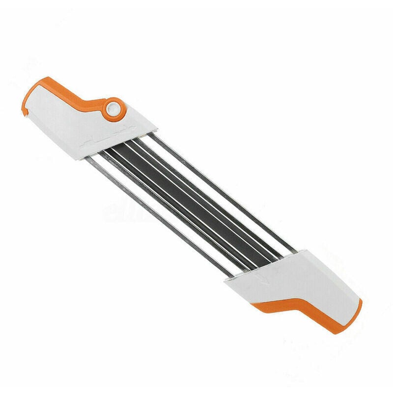 2-in-1-Kettensägen-Kettenfeilenschärfer aus Metall, einfacher Austausch von 3/8 Zoll P 4,0 mm, 2-in-1-Kettensägen-Kettenfeilenhalter, 1 Stück