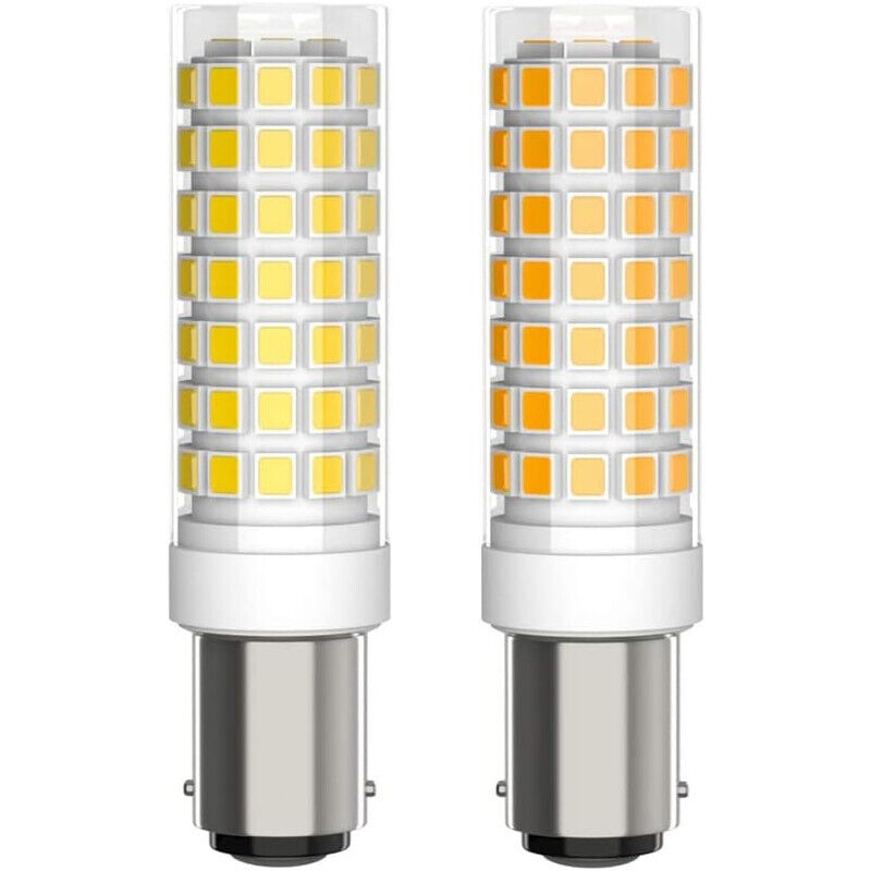 2 LED-Lampen BA15D – 5W / 230V – L88D 500 lm – Linear dimmbar – Warmweiß 2700-3000K – Für Lampen, Wandleuchten und Pendelleuchten