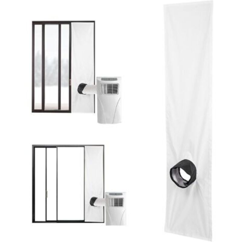 2 m Klimaanlagen-Fensterdichtungsset, tragbare Klimaanlagen-Fensterdichtung, verstellbares wasserdichtes Befestigungsband, universelles mobiles