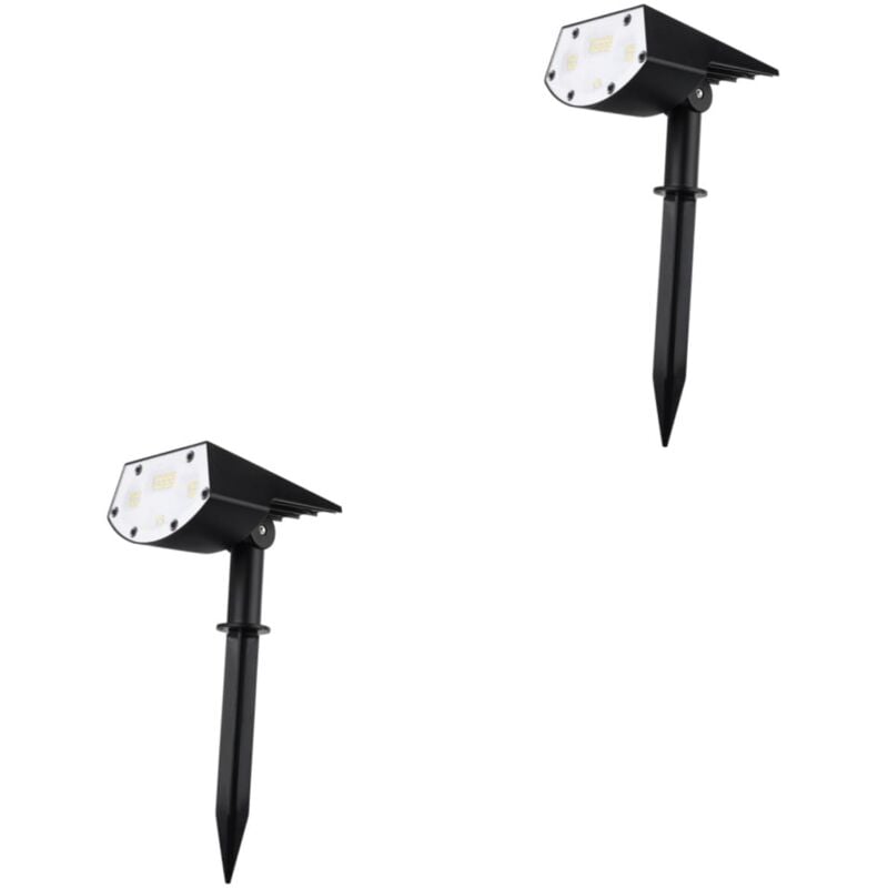 2 Pcs Boden Stecker Solar Licht Rasen Lampe Garten Licht Garten Lichter Ein Körper Landschaft Lichter