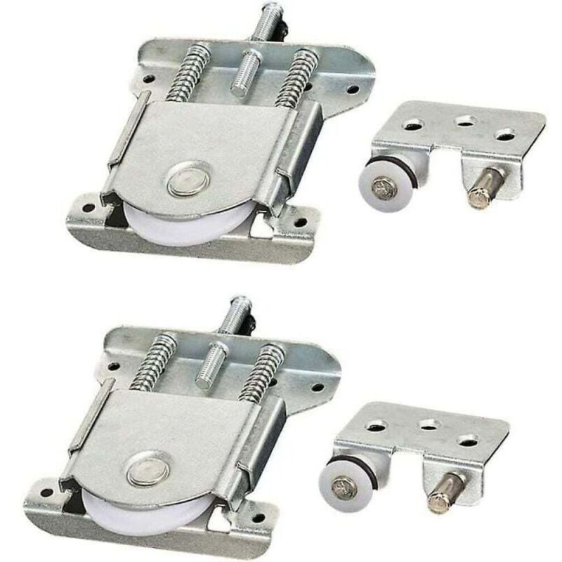 2 Schiebetürrollen für Kleiderschränke, Schiebetürzubehör, Schiebetürrollen für Kleiderschränke