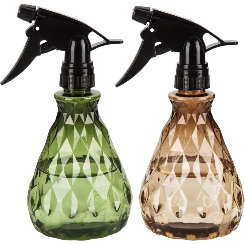 2 Stk Sprühflaschen 500ml, Zerstäuber Leere Sprühflasche mit Verstellbare Sprühkopf, Pflanzen Wasserspritze Blumensprüher Sprühflaschen für Pflanzen,