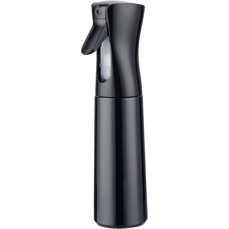 2 Stück 300-ml-Haarsprayflaschen, leere, wiederverwendbare Haarsprayflaschen, Handsprüher für Friseure, Alkohol, Kräuter und Gesichtspflege, Schwarz