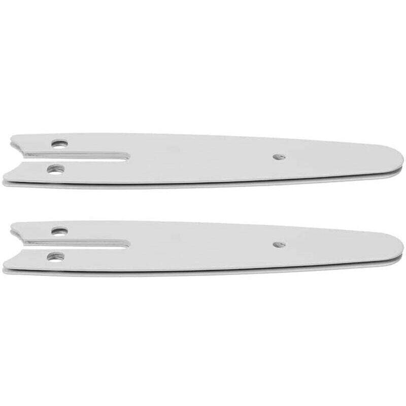2 Stück 4 Zoll Mini-Kettensägen-Führungsplatte, Ersatz-Führungsschiene für 4 Zoll elektrische Kettensägen-Teile, Zubehör