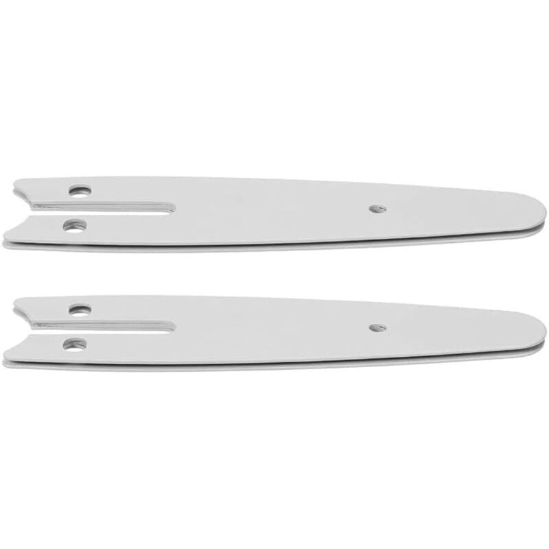 2 Stück 4 Zoll Mini-Kettensägen-Führungsplatte, Ersatzführungsschiene für 4 Zoll elektrische Kettensägen-Teile, Zubehör